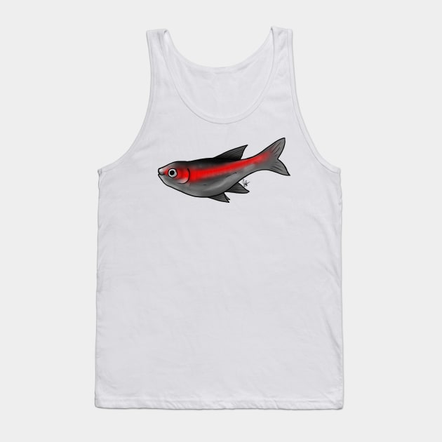 Fish - Tetras - Glowlight Tetra Tank Top by Jen's Dogs Custom Gifts and Designs